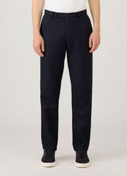 Men's Cotton Linen Trouser in Navy