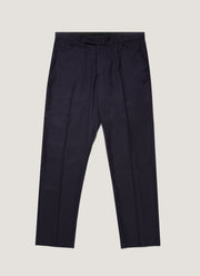Men's Lightweight Travel Wool Trouser in Navy