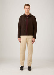 Men's Regular Fit Chino in Light Stone