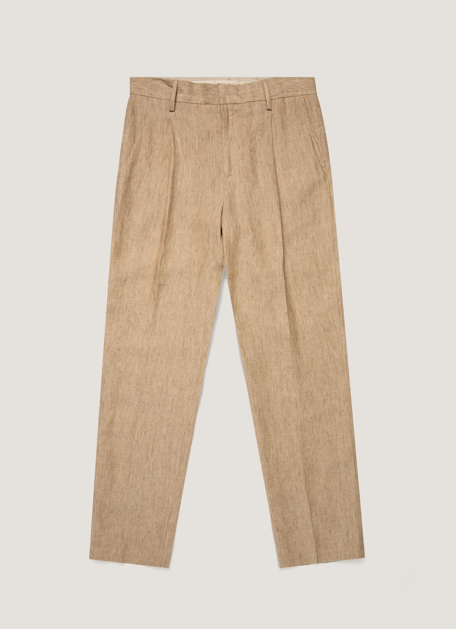 mens pleated linen dress pants Pleated Beige Irish Linen Dress Pant