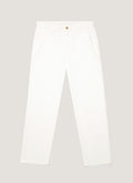 Men's Cotton Drill Trouser in Warm White