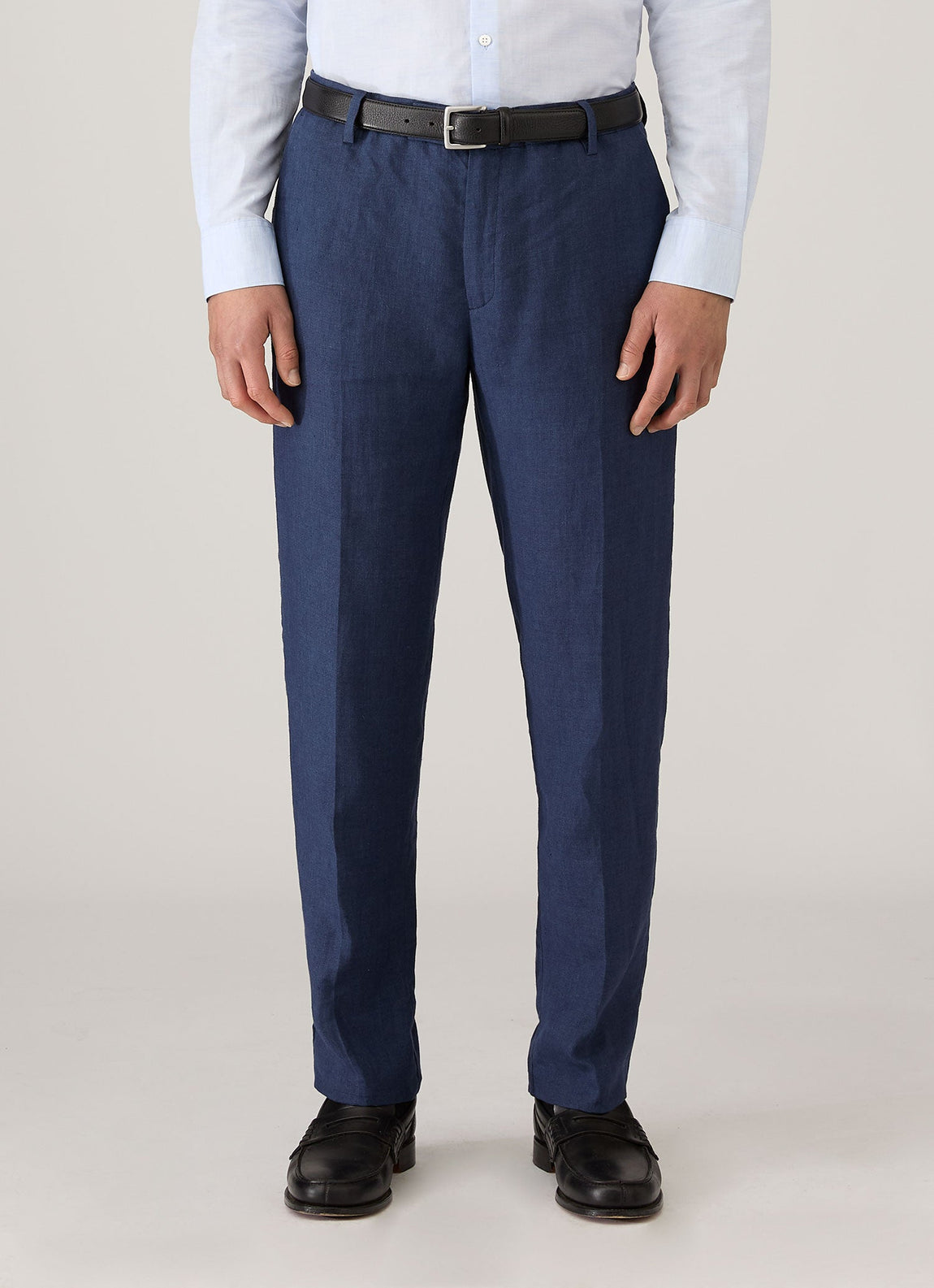 Men's Linen Trouser in Light Navy