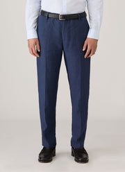 Men's Linen Trouser in Light Navy