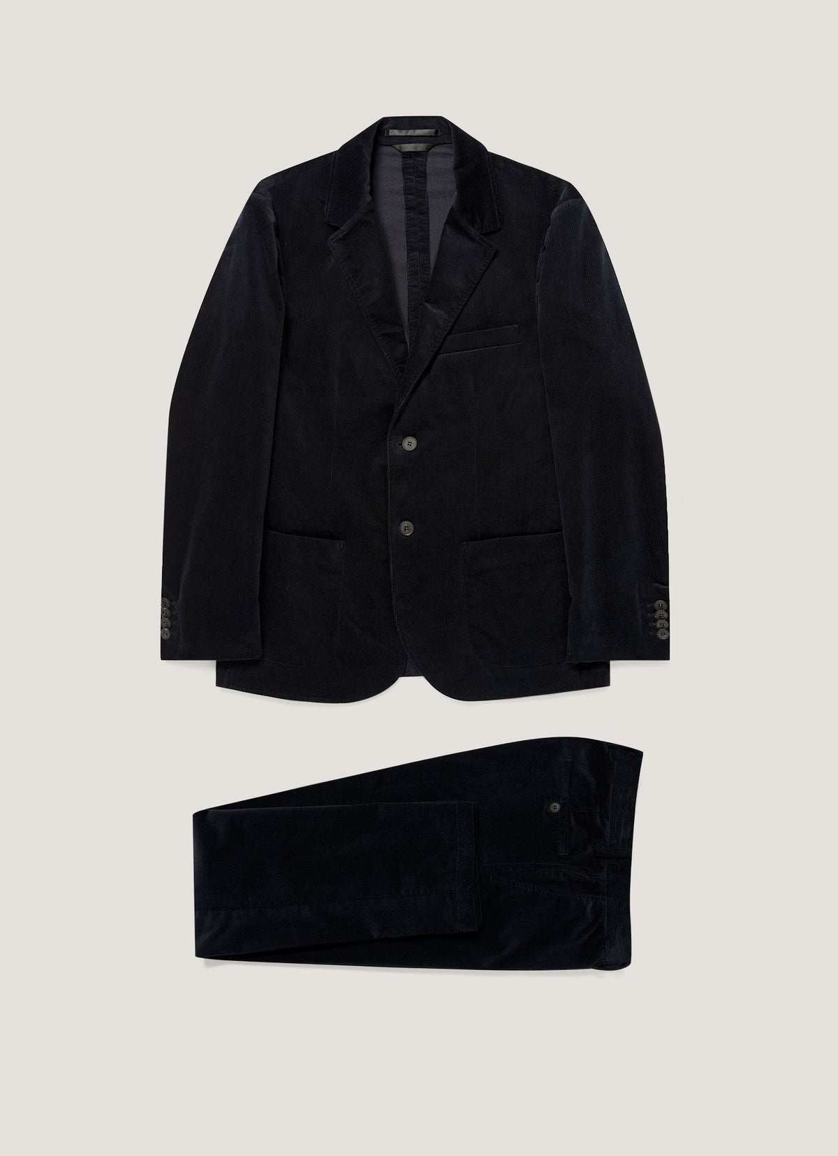 Men's Corduroy Two-Piece Suit in Navy