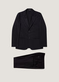 Men's Wool Cashmere Flannel Two-Piece Suit in Navy