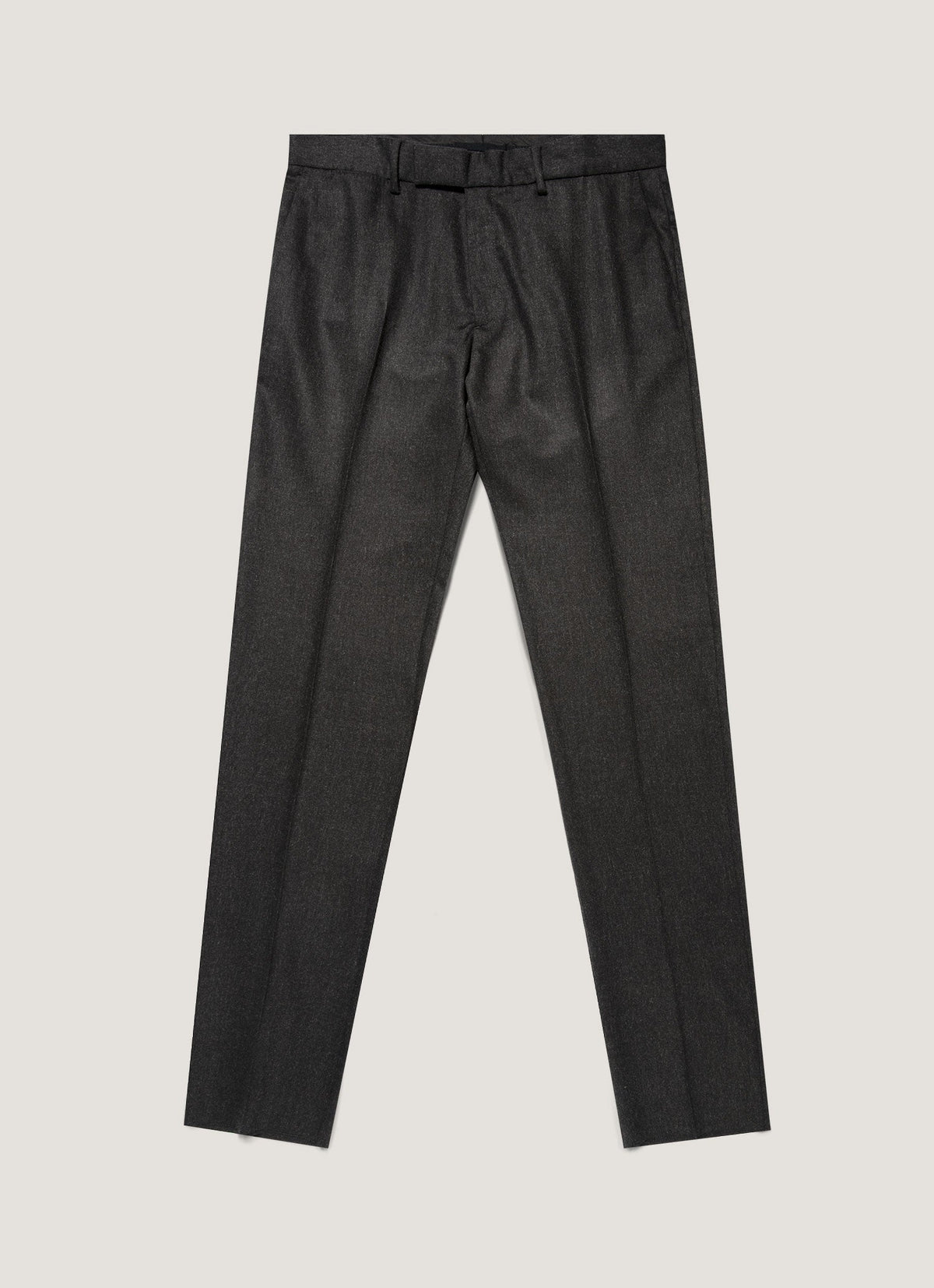 Men's Wool Cashmere Flannel Two-Piece Suit in Charcoal Melange