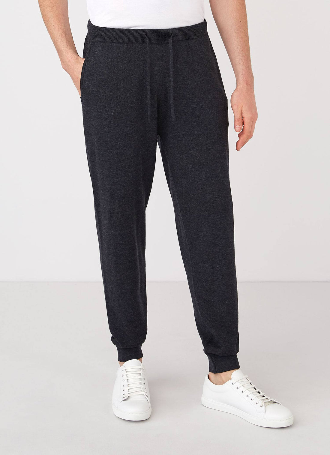 Men's Merino Wool Lounge Pant in Charcoal Melange