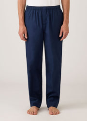 Men's Cotton Poplin Pyjama Trouser in Navy