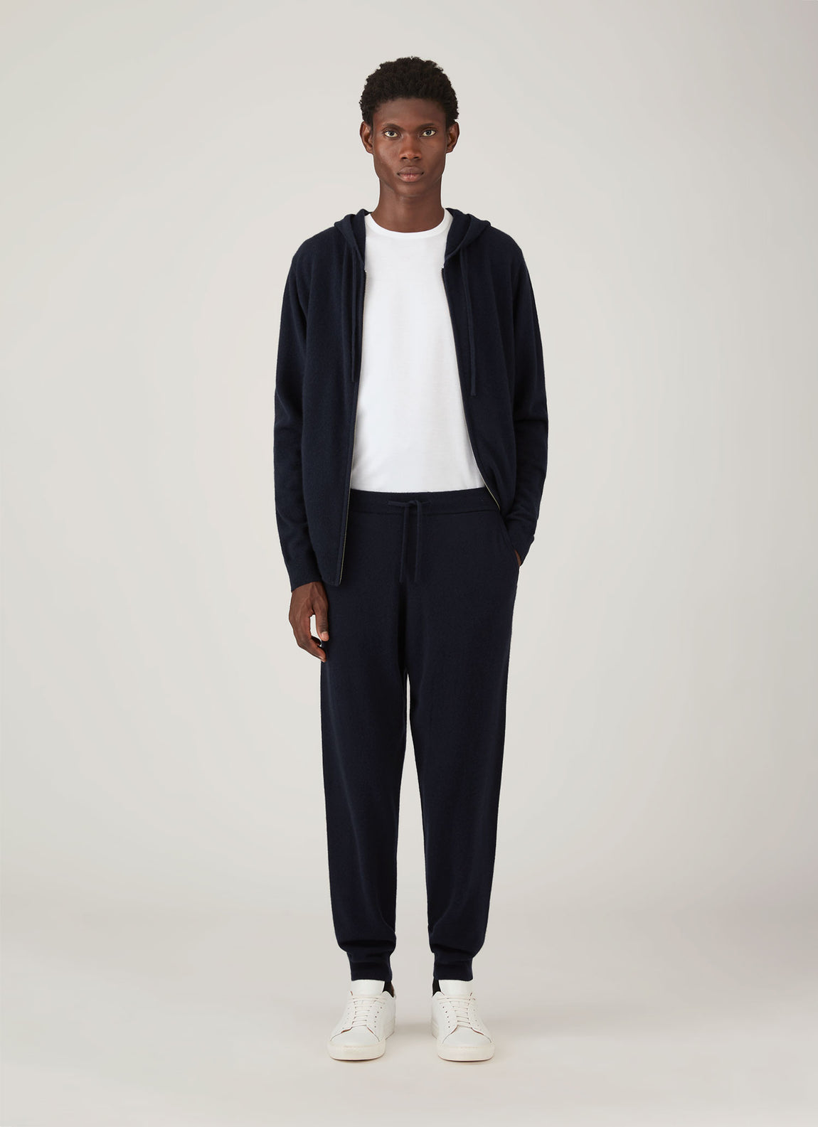 Men's Cashmere Lounge Pant in Navy