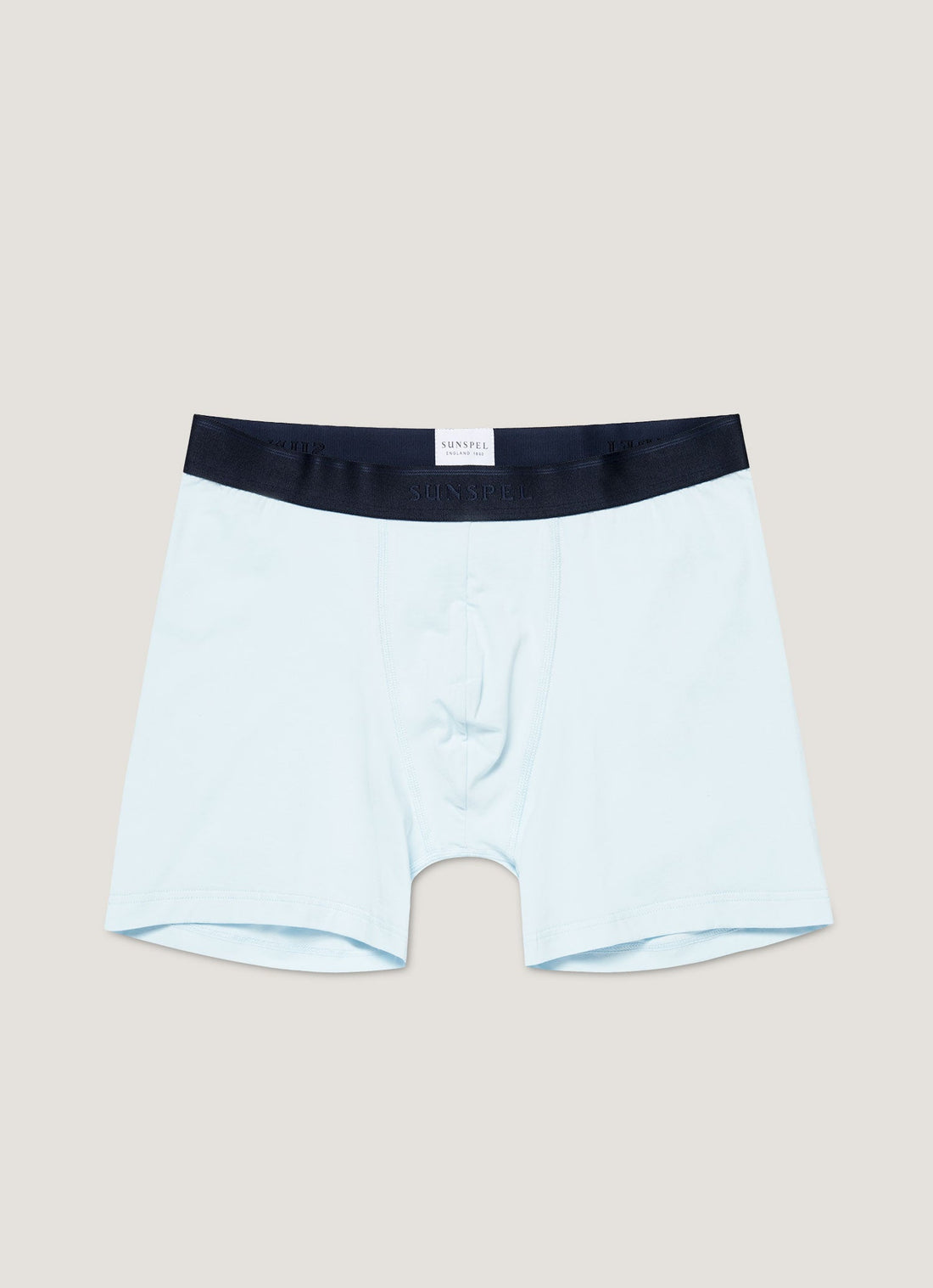 Men's Stretch Cotton Boxer Briefs in Light Blue