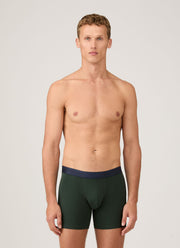 Men's Stretch Cotton Boxer Briefs in Seaweed