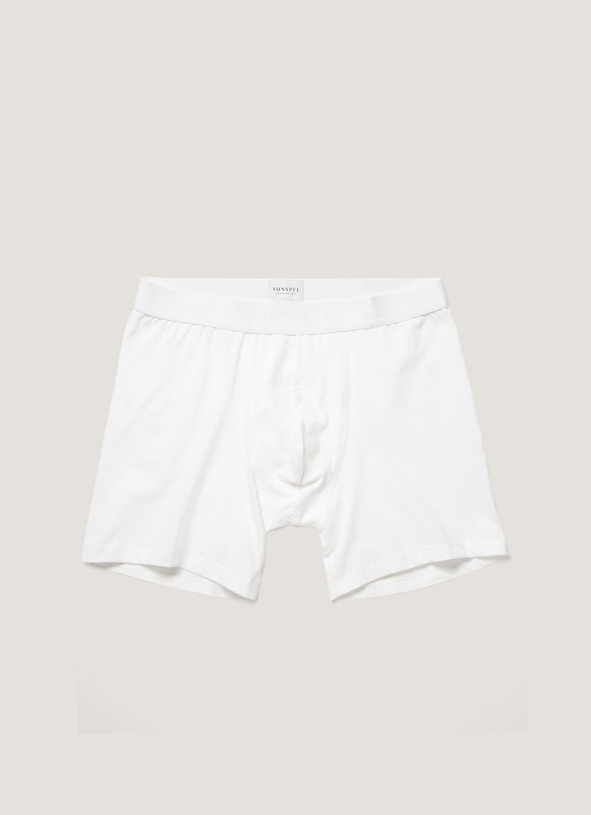 Men's Stretch Cotton Boxer Briefs in White