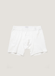 Men's Stretch Cotton Boxer Briefs in White