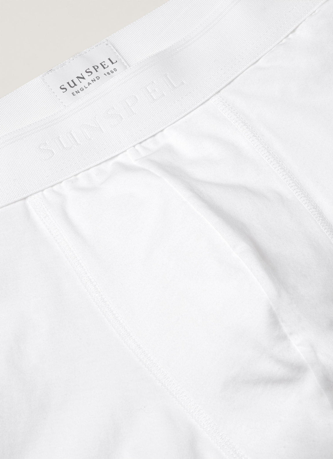 Men's Stretch Cotton Boxer Briefs in White