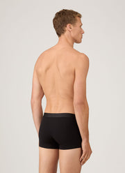 Men's Stretch Cotton Trunks in Black