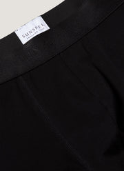 Men's Stretch Cotton Trunks in Black