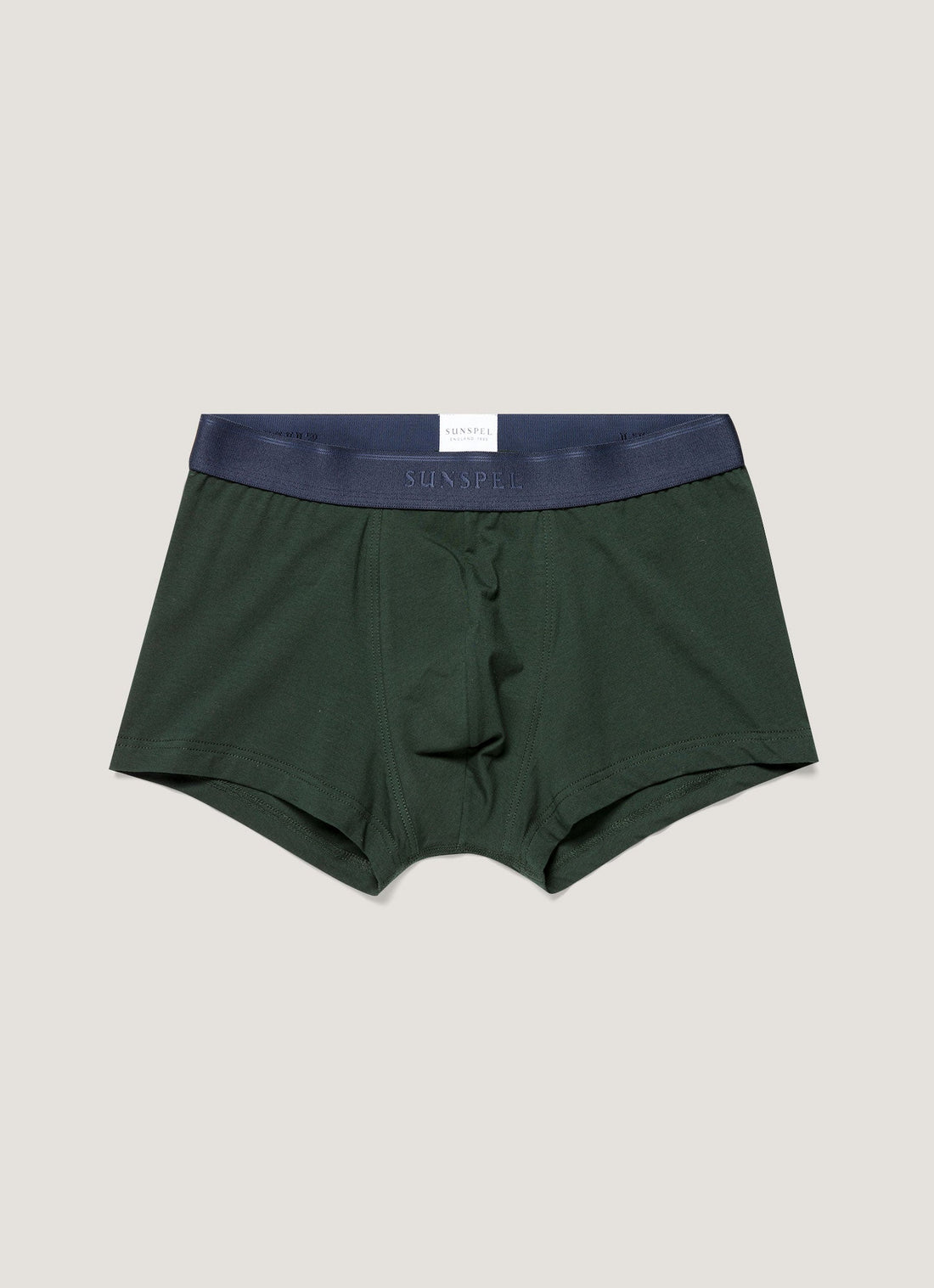 Men's Stretch Cotton Trunks in Seaweed