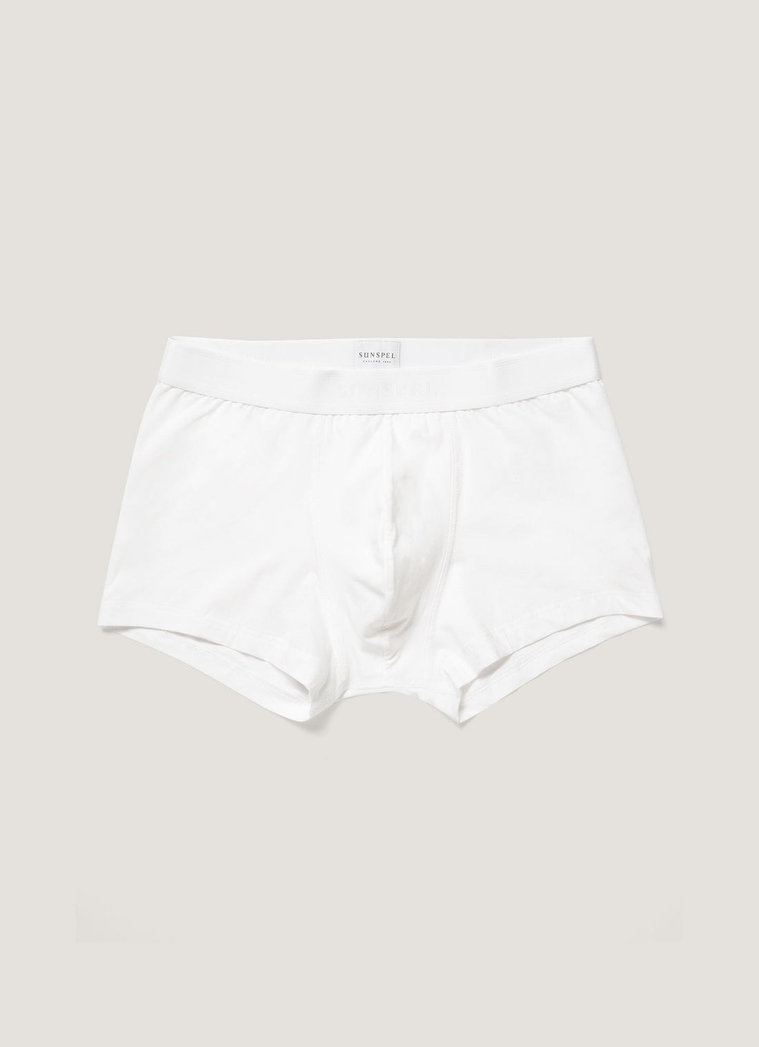 Men's Stretch Cotton Trunks in White