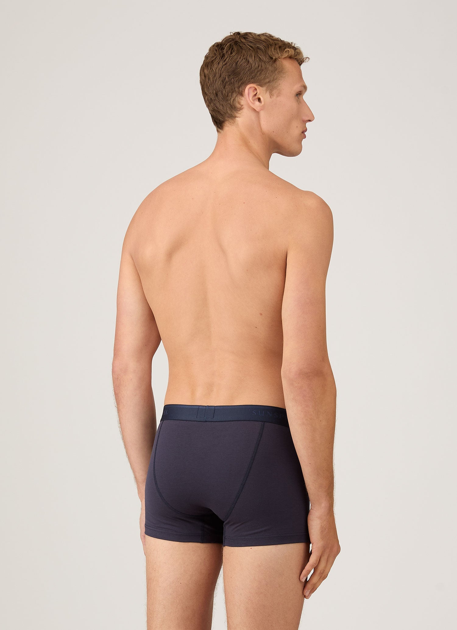 Men's Superfine Cotton Trunks in Navy