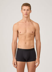 Men's Sea Island Cotton Trunks in Black