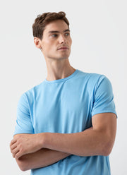 Men's Classic T-shirt in Cyan Blue