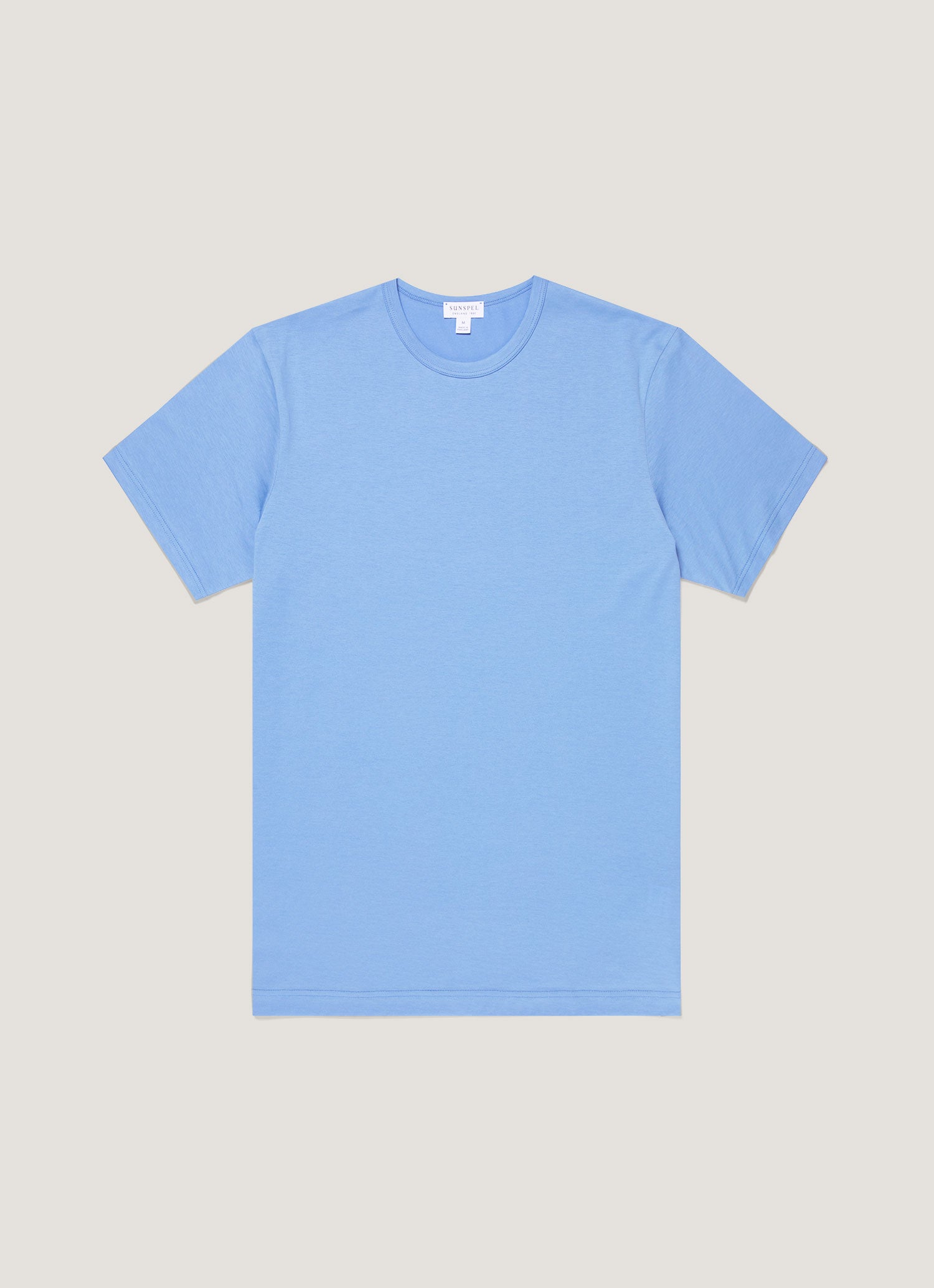 トップス ntrul dissonance classic shirt blue Men's Classic T-shirt in Azure Blue | Sunspel