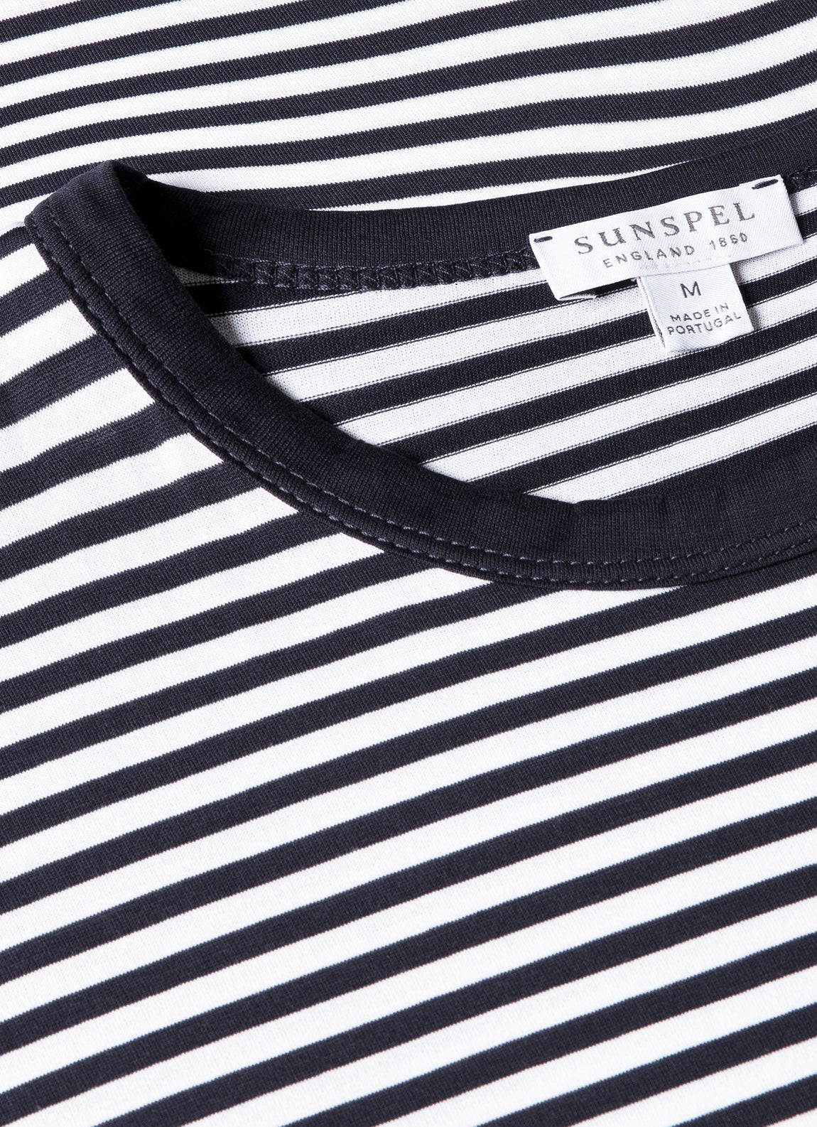 Men's Classic T-shirt in Navy/White English Stripe