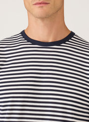 Men's Classic T-shirt in Navy/White English Stripe