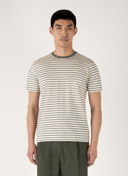 Men's Classic T-shirt in Dusk Green/Undyed