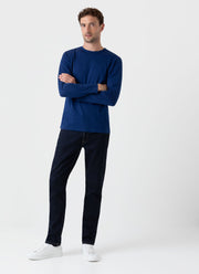 Men's Classic Long Sleeve T-shirt in Space Blue