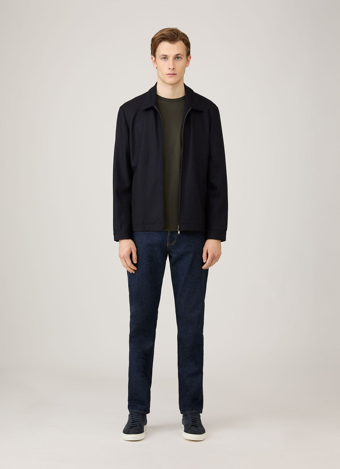 Men's Long Sleeve Classic T-shirt in Dark Green