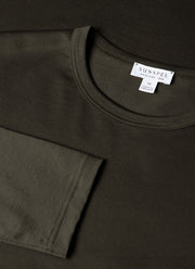 Men's Long Sleeve Classic T-shirt in Dark Green