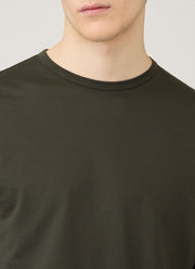 Men's Long Sleeve Classic T-shirt in Dark Green