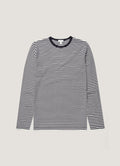 Men's Classic Long Sleeve T-shirt in Navy/White English Stripe