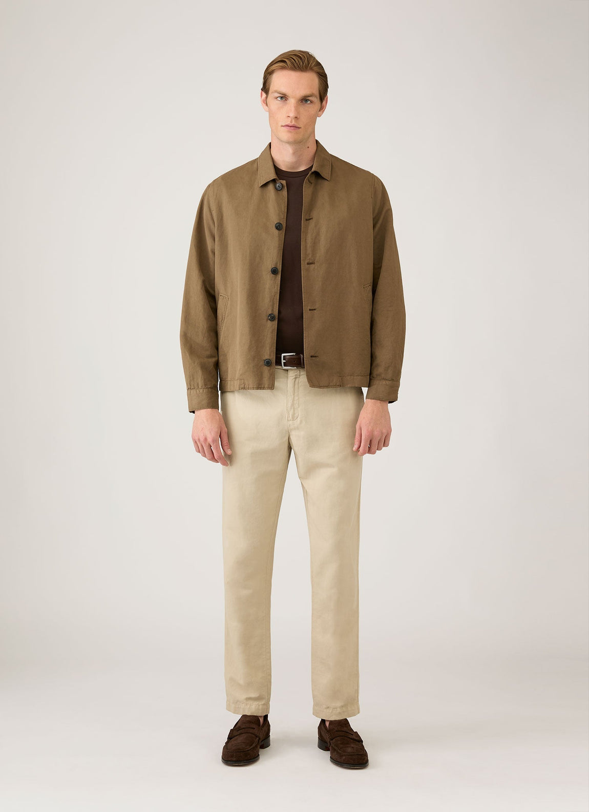 Men's Riviera Midweight T-shirt in Dark Chocolate