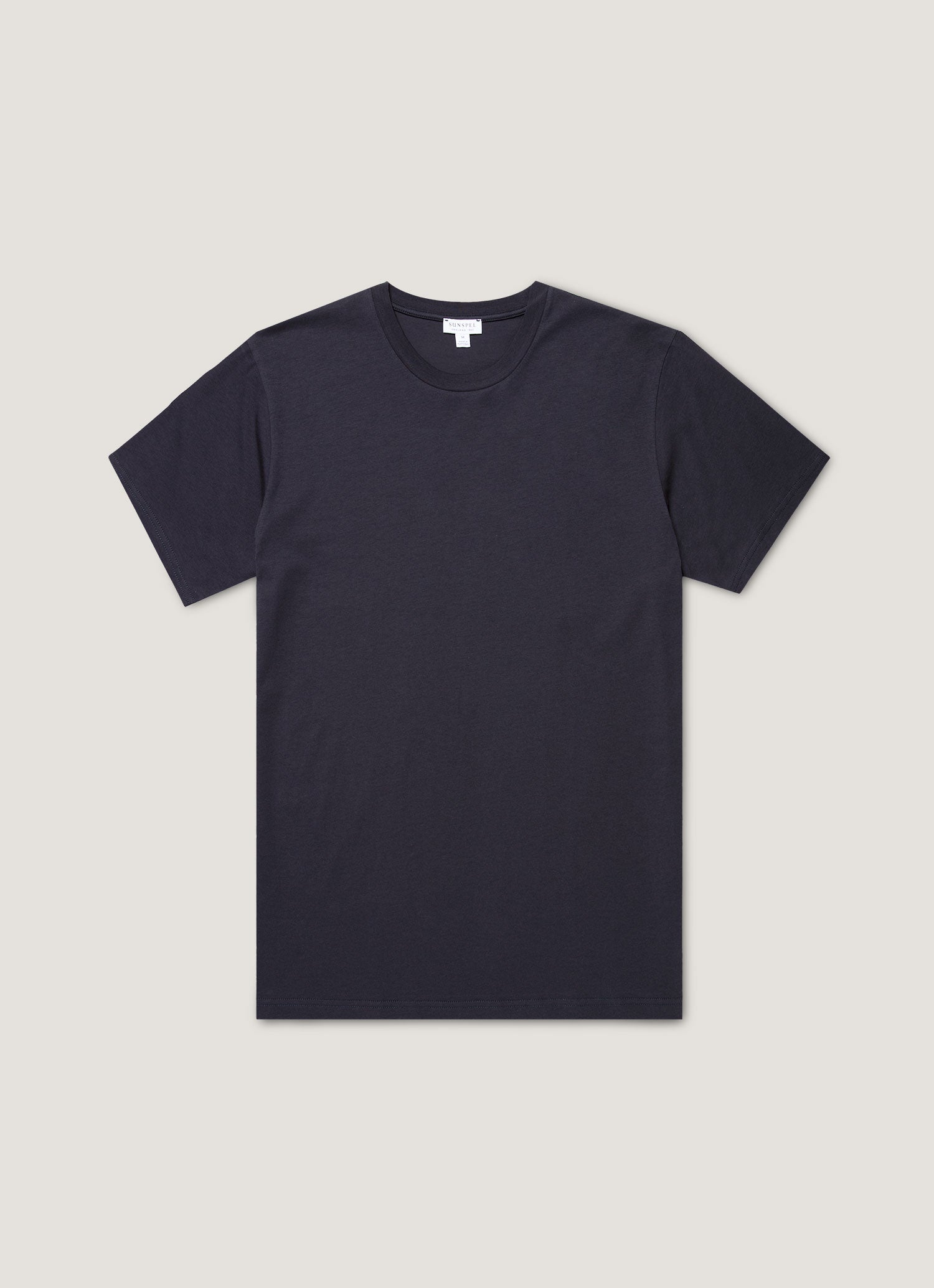Men's Riviera Midweight T-shirt in Navy | Sunspel