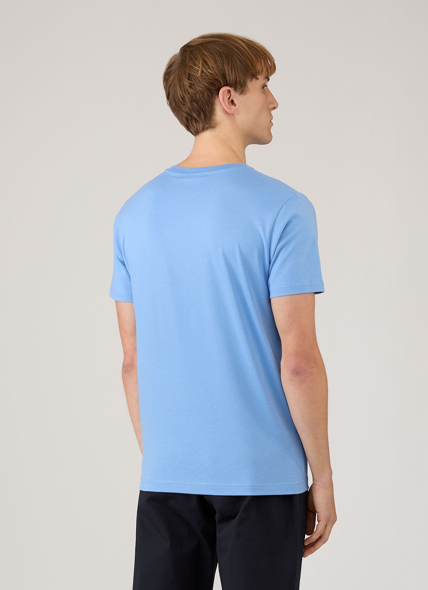 Men's Riviera Midweight T-shirt in Azure Blue