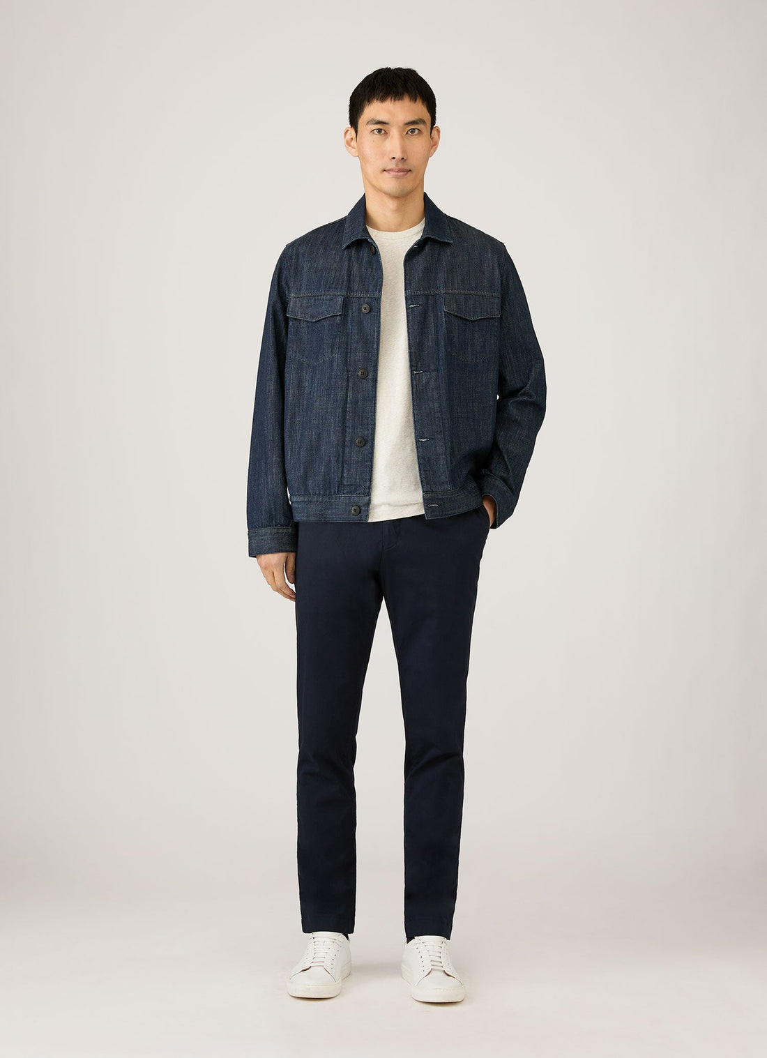 Men's Riviera Midweight T-shirt in Archive White Melange