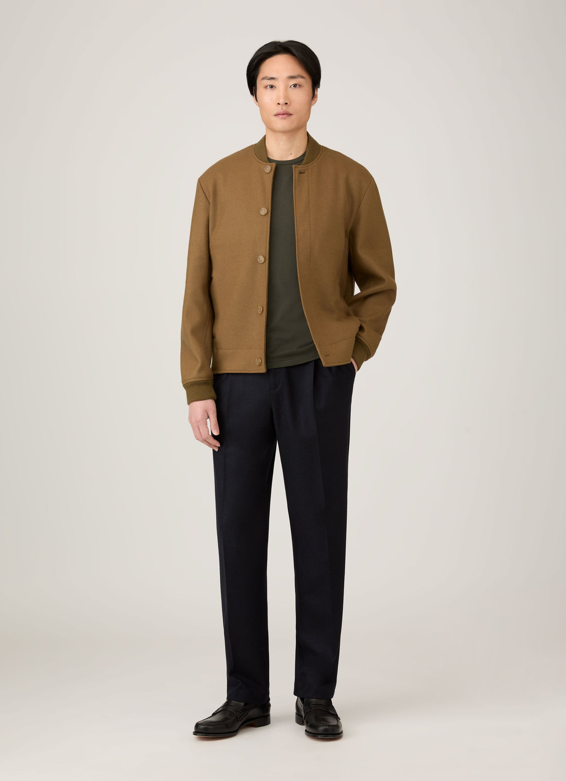 Men's Riviera Midweight T-shirt in Dark Green