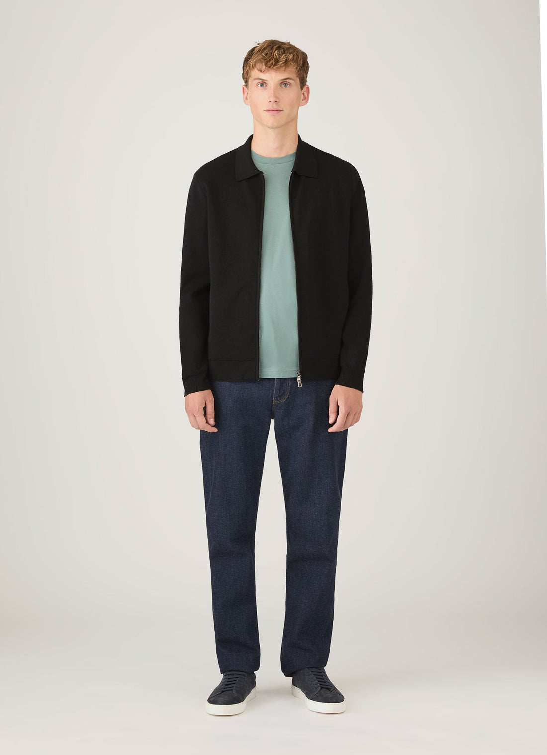 Men's Riviera Midweight T-shirt in Steel Green