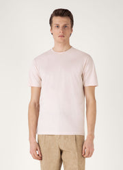 Men's Riviera Midweight T-shirt in Pastel Pink
