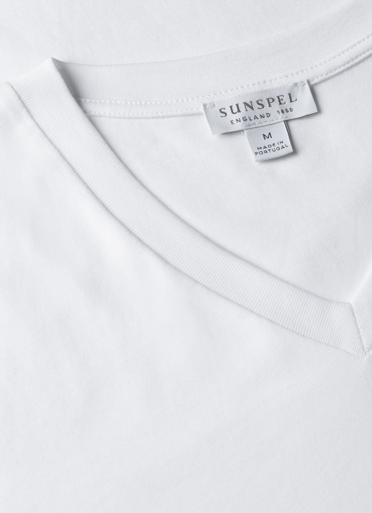 Men's Riviera Midweight V‑neck T-shirt in White