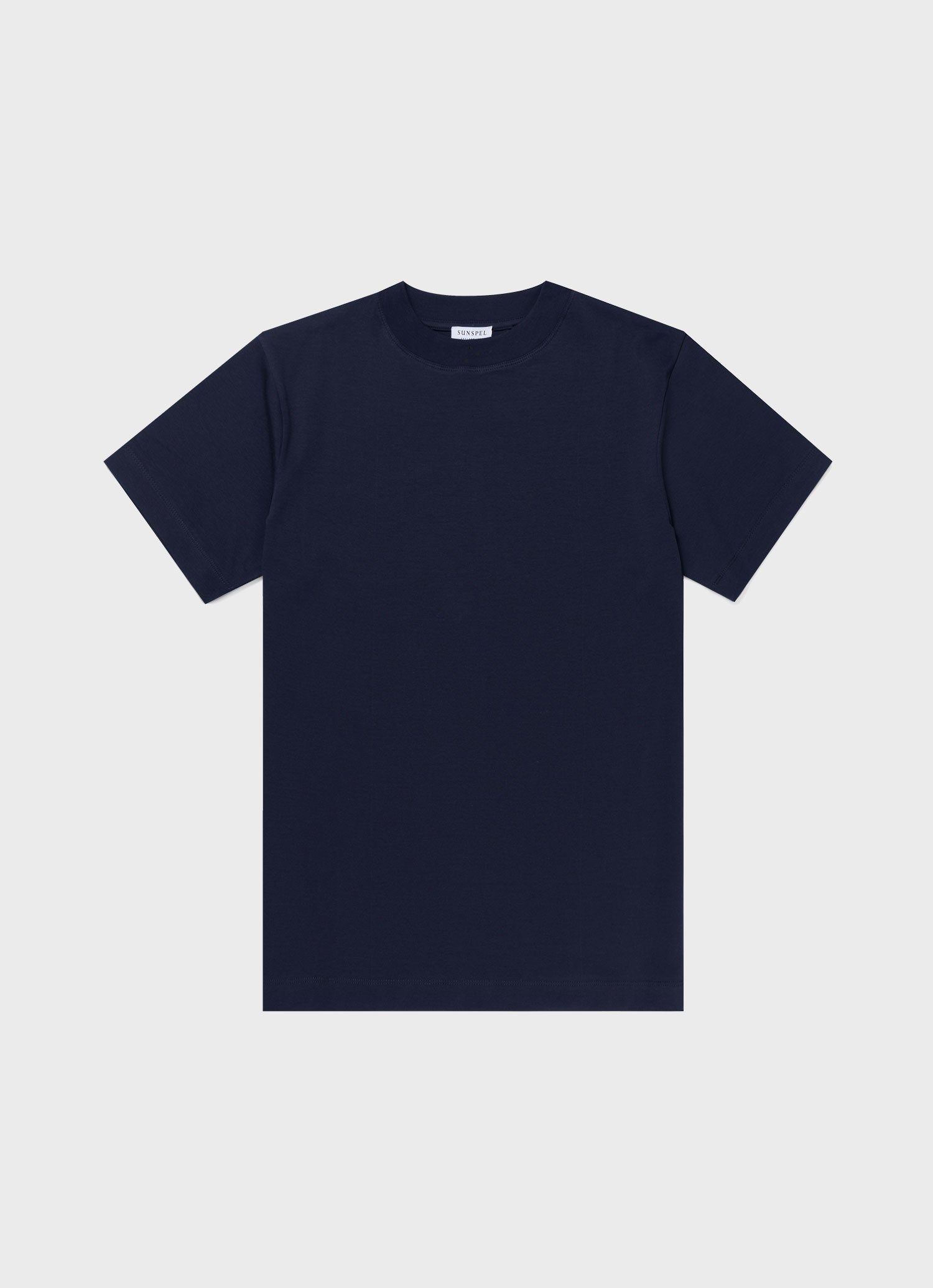 Men's Brushed Cotton Mock Neck in Navy
