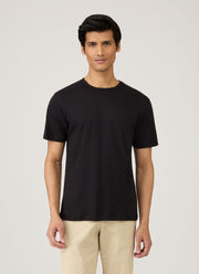 Men's Sea Island Cotton T-shirt in Black