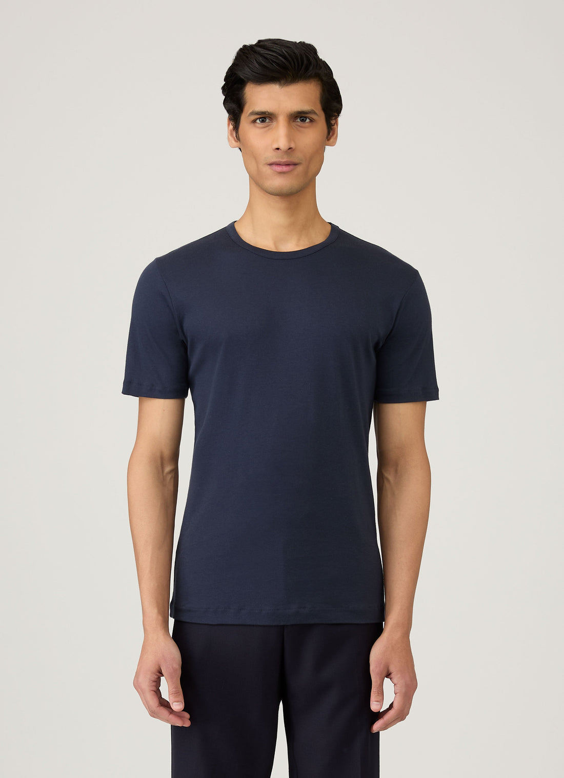 Men's Sea Island Cotton T-shirt in Navy