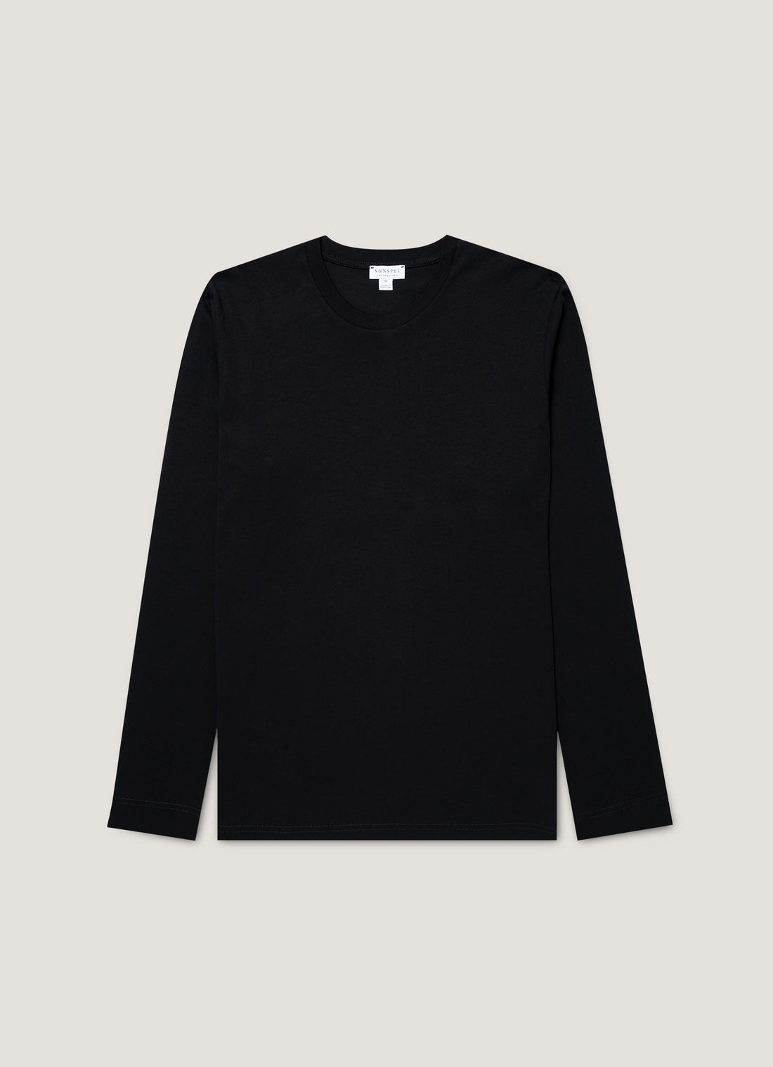 Men's Long Sleeve Riviera Midweight T‑shirt in Black