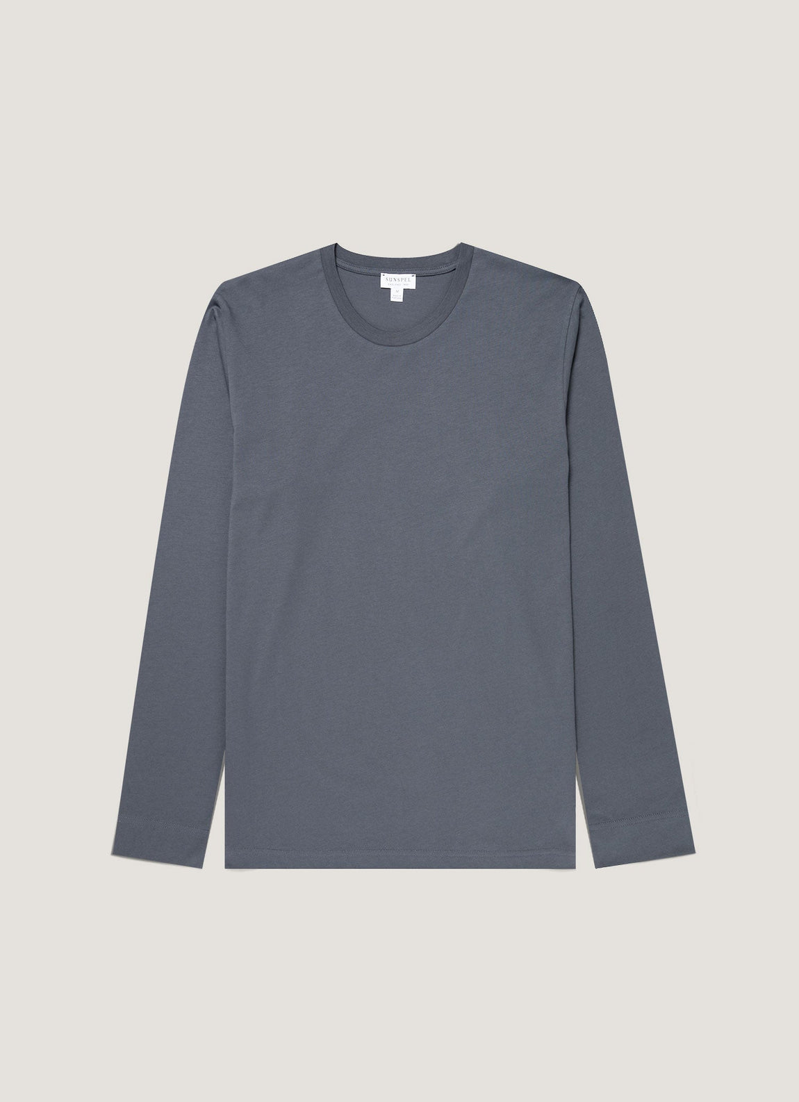 Men's Long Sleeve Riviera Midweight T‑shirt in Slate Blue