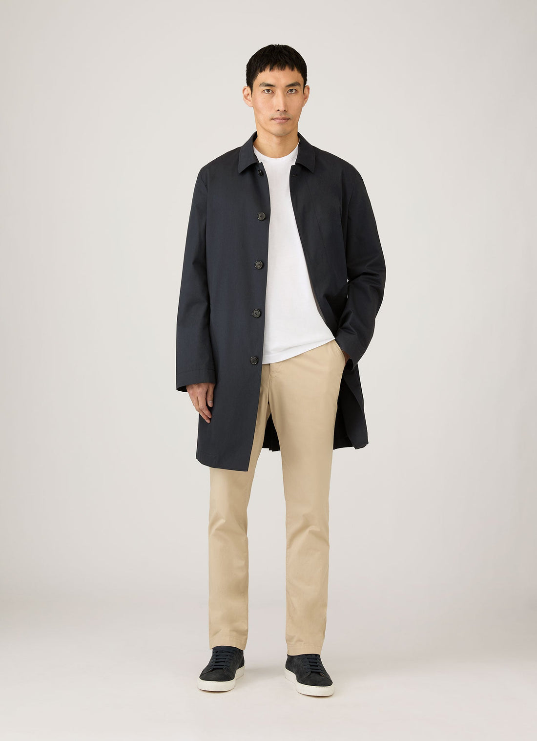 Men's Long Sleeve Riviera Midweight T‑shirt in White