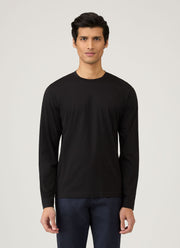 Men's Long Sleeve Riviera T-shirt in Black