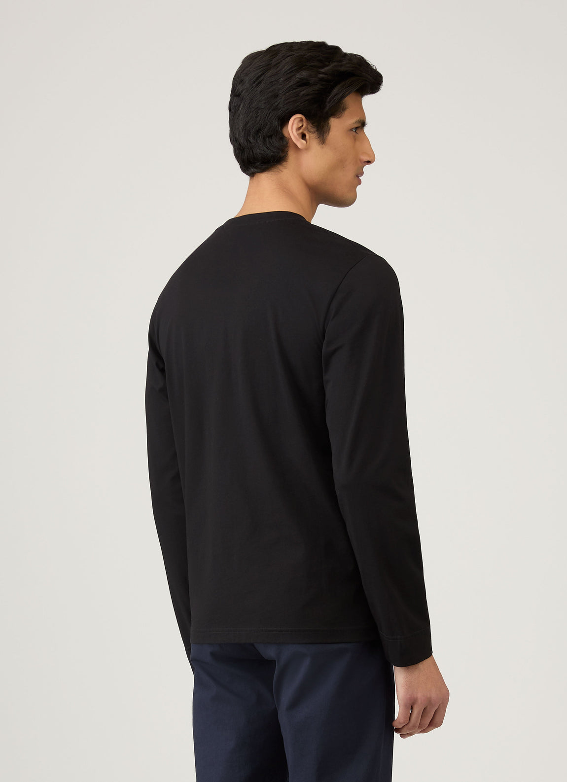 Men's Long Sleeve Riviera T-shirt in Black